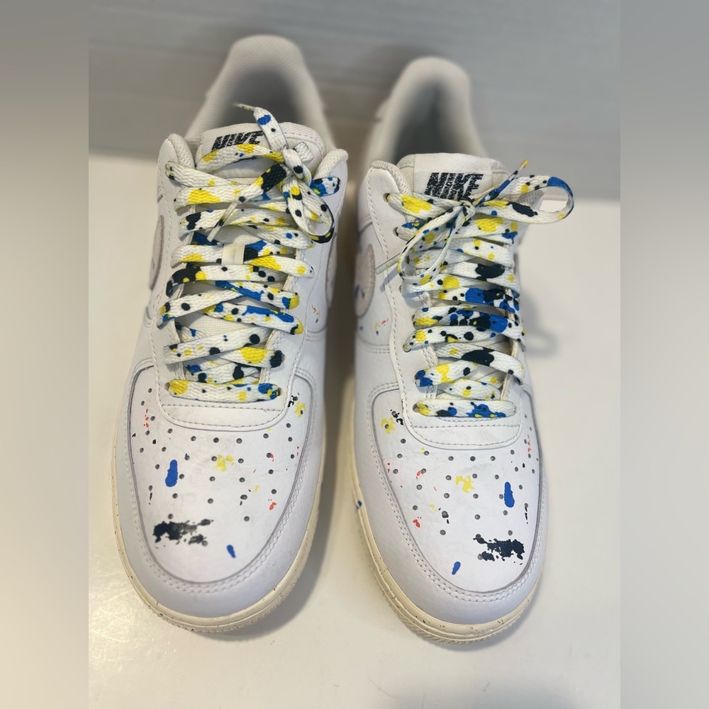 Nike Air Force 1 Low '07 LV8 Paint Splatter 2021 Size 9.5 CZ0339-100